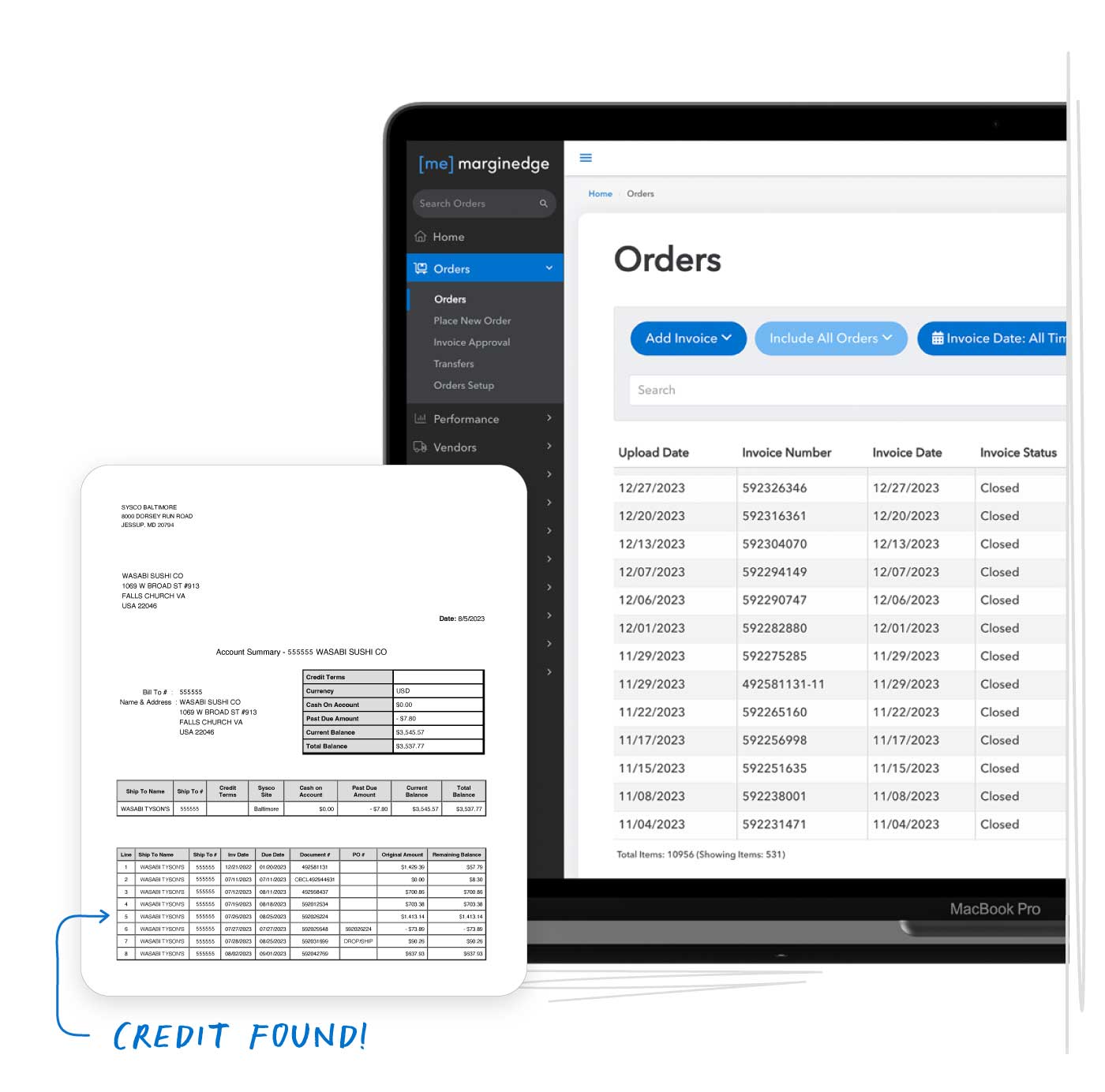 Vendor statement reconciliation